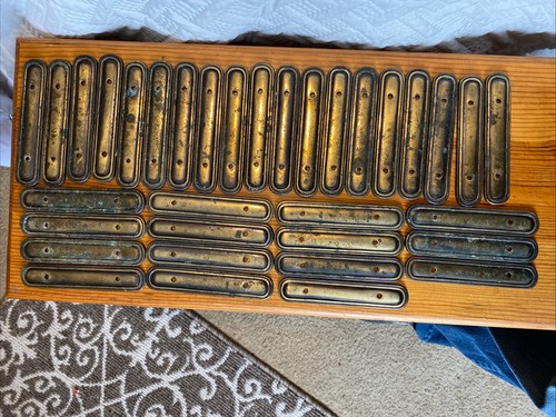 Keeler Brass Co. 34 N16421 Vintage Brass Cabinet Drawer Pulls & Plates Used