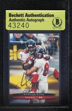 BAS 2003 Fleer Ultra Warrick Dunn #56 Authentic Auto 3c7