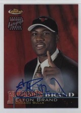 2000-01 Topps Finest Finest Moments Refractor Auto Elton Brand #FM-EB Auto 2d0