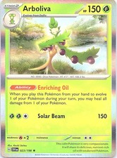 Arboliva 023/198 Rare Scarlet & Violet Pokemon Reverse Holo Near Mint