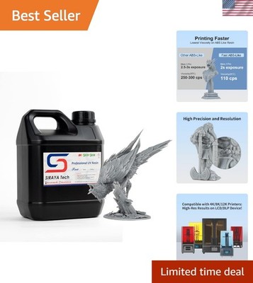 Ultra-Fast 2kg ABS-Like 3D Printer Resin with Low Shrinkage for Precision Models