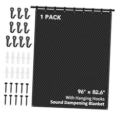 Large Sound Dampening Blanket,96" x 80" Sound Absorbing Studio Blanket,Noise