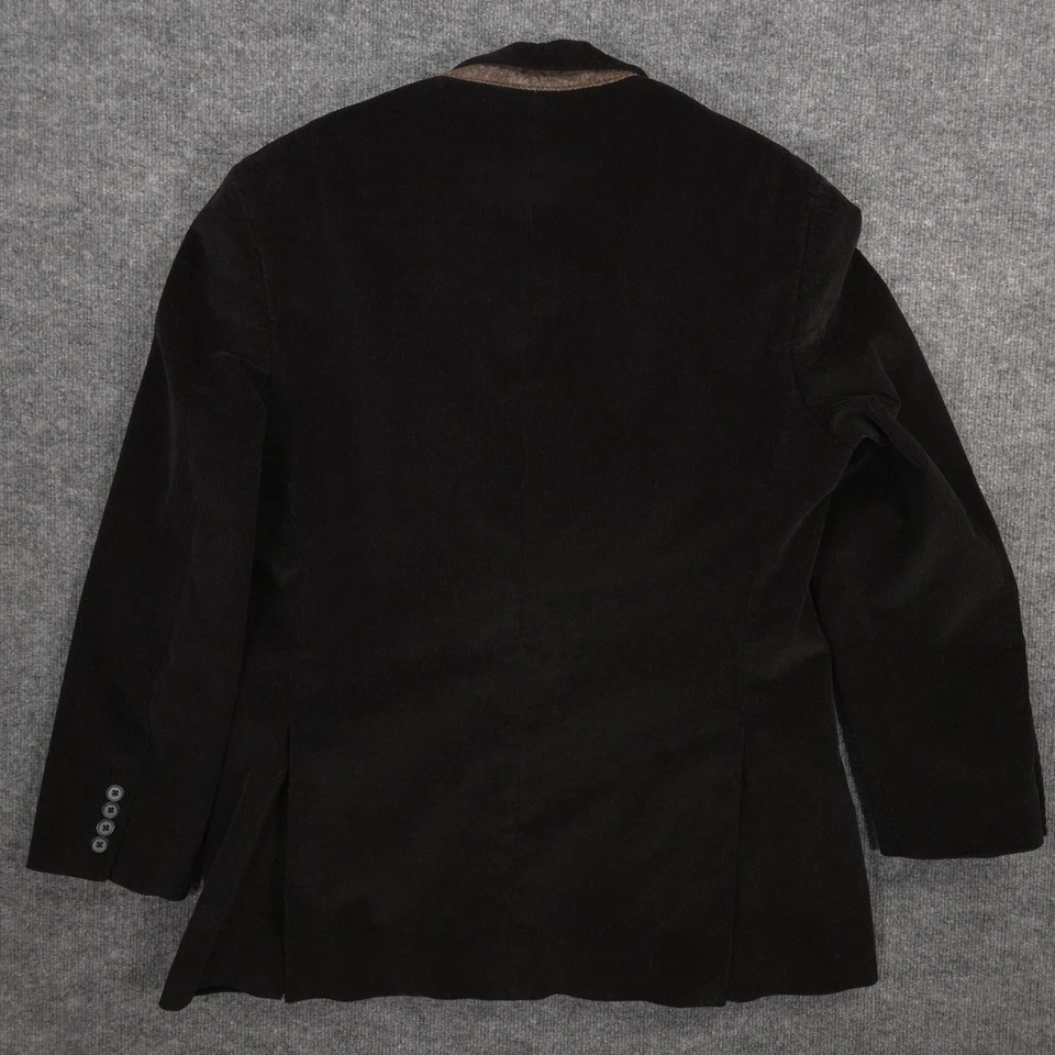 Brooks Brothers Corduroy Blazer Jacket Mens 44L Dark Brown Notch Lapel 2 Button - Image 4 of 4