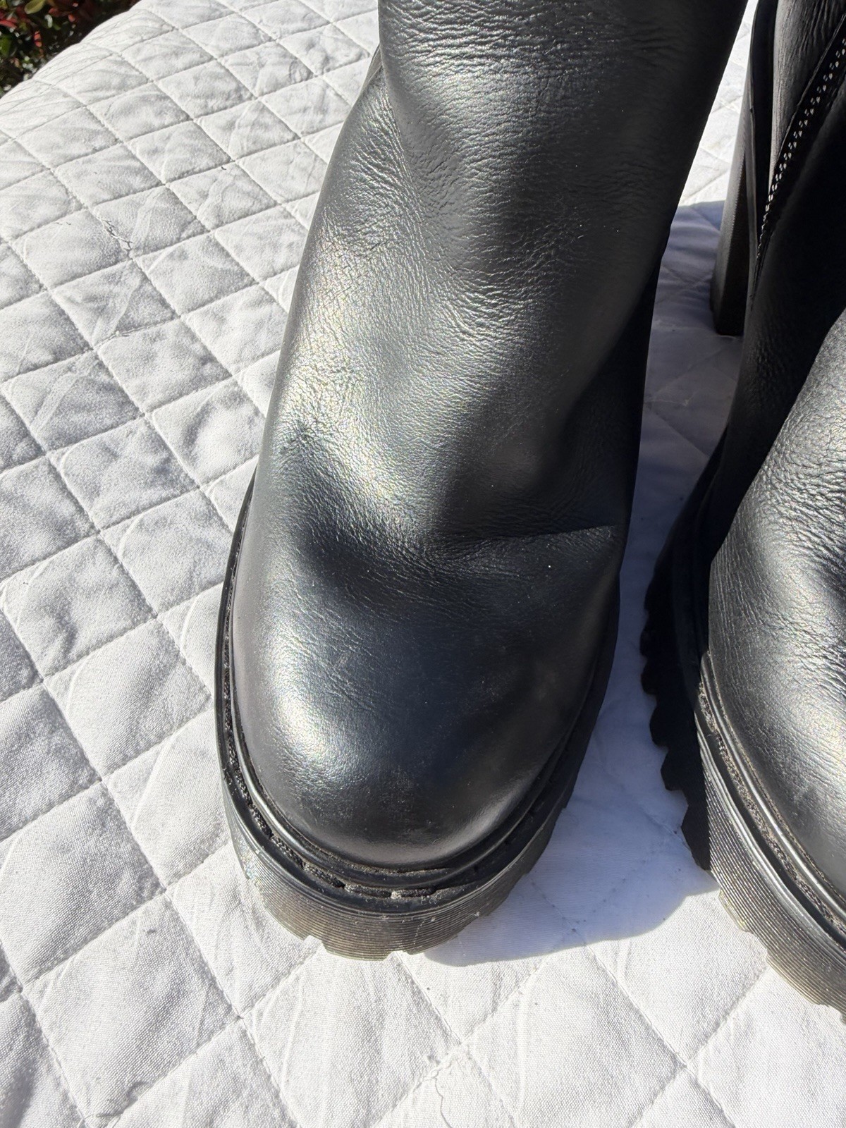 Dr. Doc Martens Magdalena Black Leather High Heel Short Ankle Boots Size 9 41 thumbnail 5