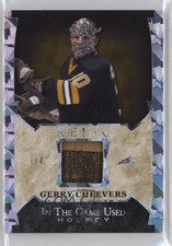 2022-23 Leaf ITG Used Game Relics Silver Pattern 3/4 Gerry Cheevers HOF 00jz