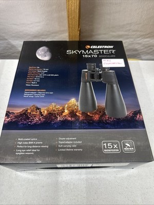 Celestron SkyMaster 15x70 Binoculars Powerful Astronomy with Tripod Adapter