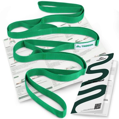 Trideer Stretching Strap with Loops Non Elastic Exercise Physical Therapy