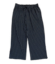 HOTGIFT BLACK  WHITE POLKA DOT WIDE LEG PANTS, ELASTIC WAIST, NWOT, 2X