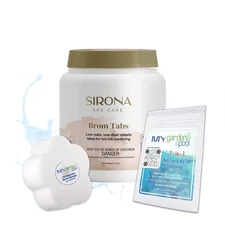 Sirona Bromine Tablets 82135 2.2 Lbs with My Garden Pool 20 Ct. Test Strips &...