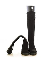 2 Pairs Boot Shaper Form Inserts 16 inch Tall Shoe Tree Support Black