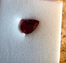 Madagascar Pear Cut Pinkish Red Ruby 1.77 CT ...