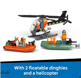 [ BIG SALE ] LEGO City Coast Guard Boat & Helicopter Set 60504