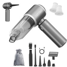 CNMSGM Portable Cordless Handheld Car Vacuum Cleaner, 20000Pa Strong Gray