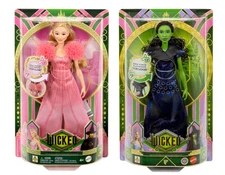 SET 2 DOLLS Elphaba + Glinda Mattel Universal Wicked Sing For Good + Popular NEW