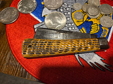Miller Bros Rope Knife Pre 1920 Pocket Knife Folding Bone Handles