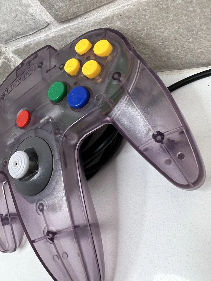OEM Nintendo 64 N64 Atomic Purple Controller - Tight Stick TESTED - Image 4 of 4