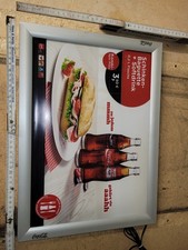 Coca Cola Beleuchtetes WERBESCHILD Leuchttafel  bzw . Wechselrahmen