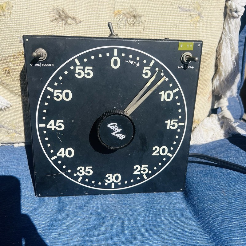 Vintage gray lab Timer 