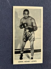 1938 Cartledge Famous Prize Fighter Card # 48 John Henry Lewis HOF (EX)