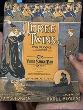 1907 11x14 THE YAMA YAMA MAN Scare The Kiddies Sheet Music