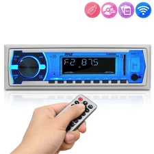Pyle Bluetooth In-Dash Stereo Radio Head unit Receiver Remote Control Single DIN