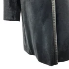 Prada Cappotto lungo in pelle con pelliccia commutata senza colletto foderato totale 40 usato0