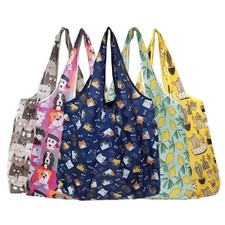 Large Reusable Eco-Friendly Folding Shopping Bag Portable Grocery Foldable Tote