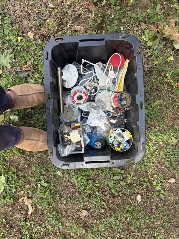 Full  Box Of New And Some Use Electrical Parts