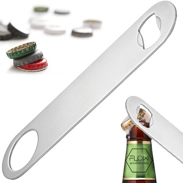 7” BAR BLADE Bottle Opener, Professional Barman Steel Pub Restaurant Bar Blade