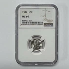1944 Mercury Dime 10C NGC MS 66 Silver Coin