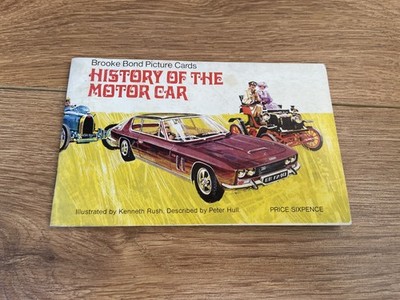 Brooke Bond Bilderkarten Geschichte des Automobils komplett Zigarettenkartenalbum