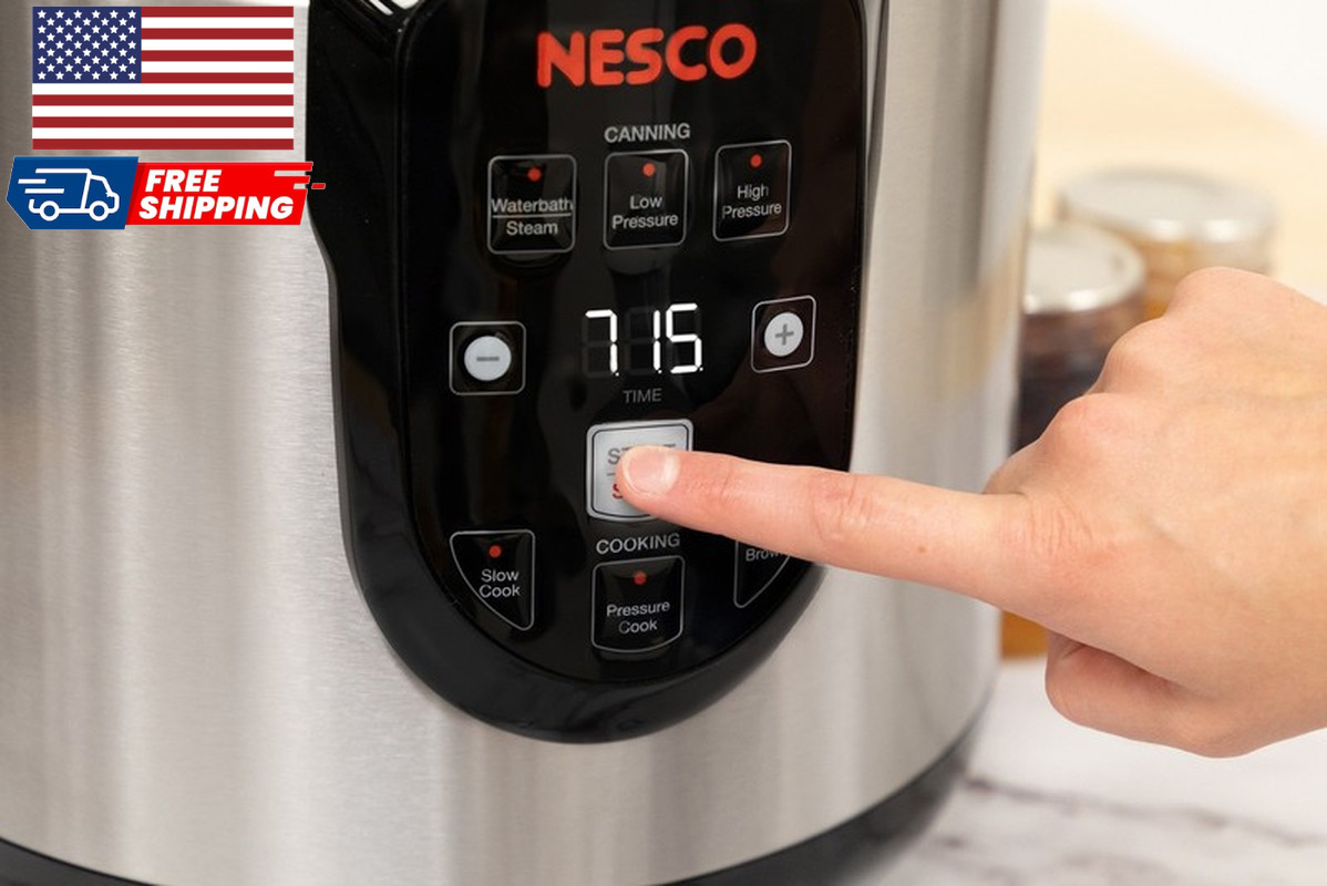 9.5 Quart Electric Pressure Canner Digital Pressure Cooker and Canning Pot Equi