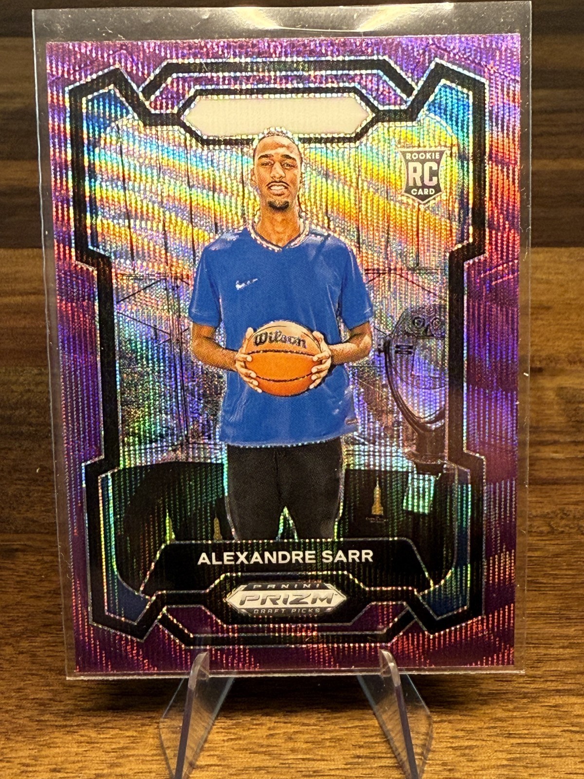 2024 Panini Prizm Draft Picks - Alexandre Sarr #52 Purple Wave Prizm (RC)