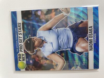 2021 Pro Set Stars Naomi Osaka Template Blue Wave #/30