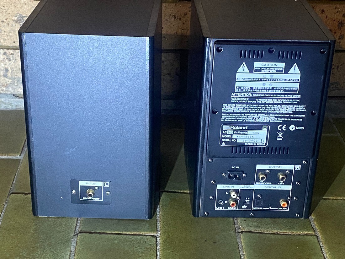 ROLAND EDIROL MA15DBK AMPLIFIED/ACTIVE MONITOR STUDIO SPEAKERS. eBay