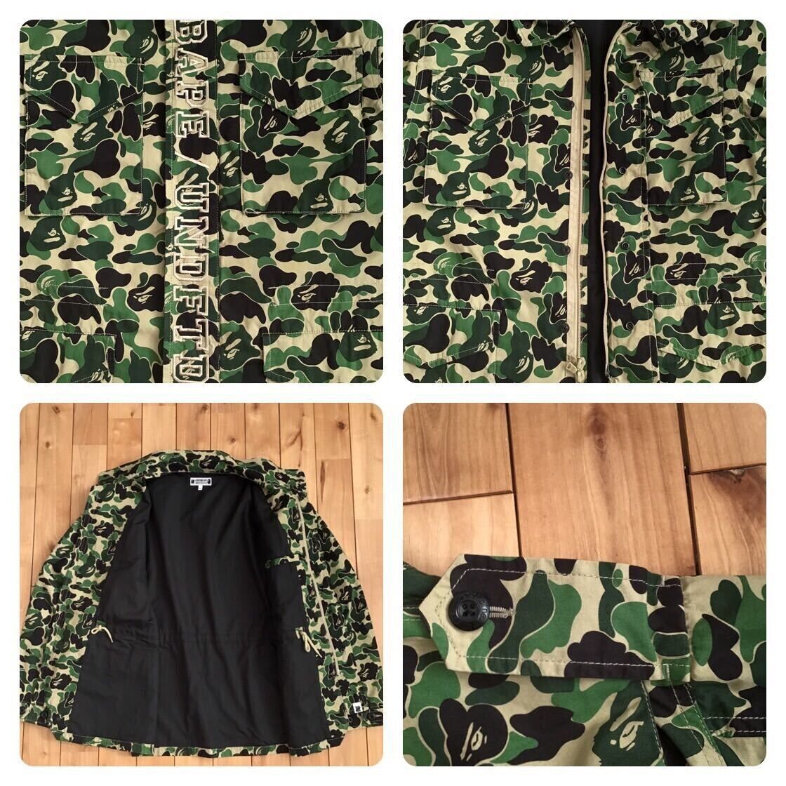 BAPE × undefeated M65 military jacket ABC camo green A Bathing Ape Size M