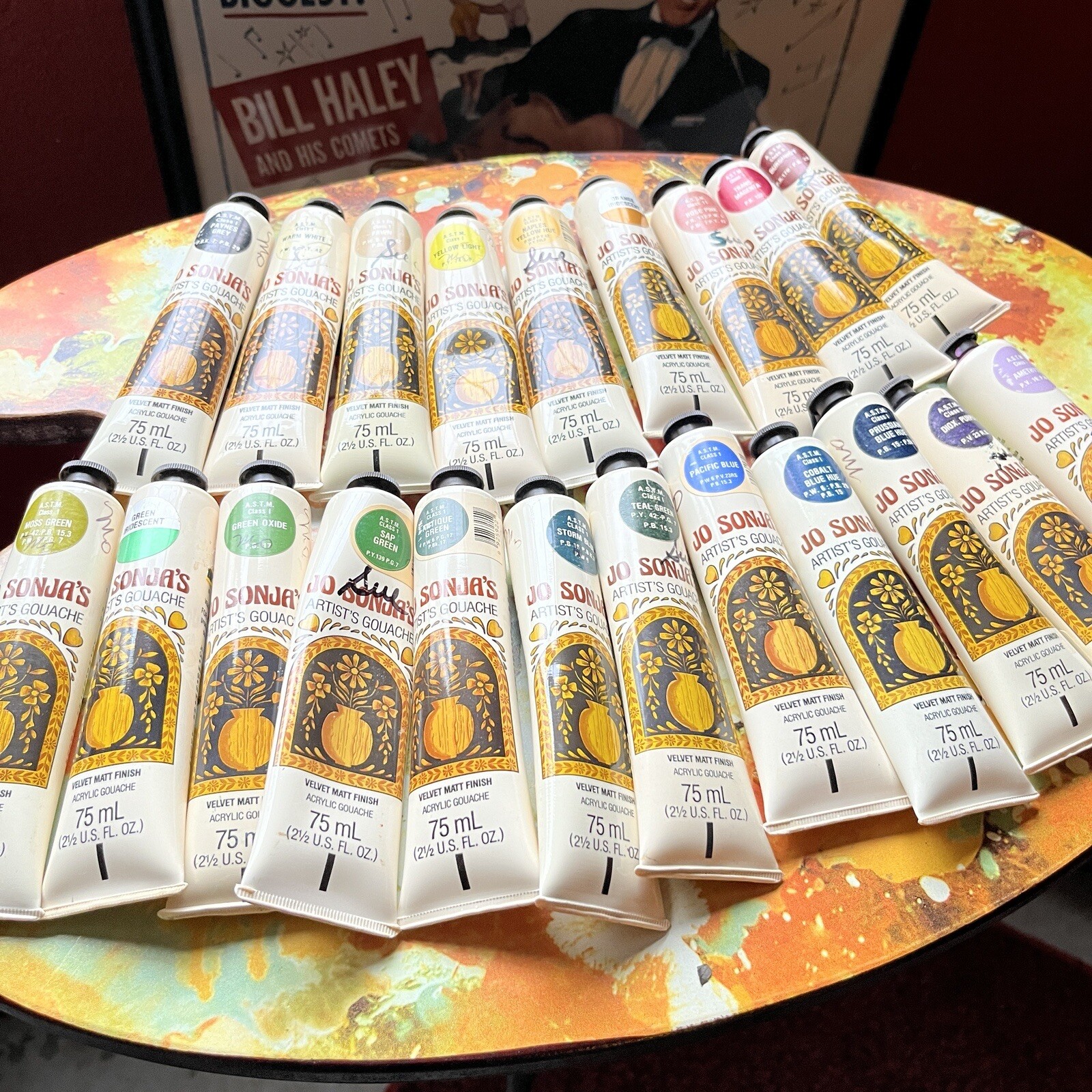 21 Pc Jo Sonja's Artist's Gouache Paint Tubes 75ml /2.5fl oz Mixed Lot eBay