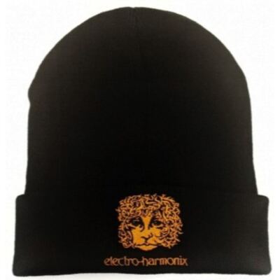Electro-Harmonix EHX Ram's Head Logo Beanie Cap Hat, Black