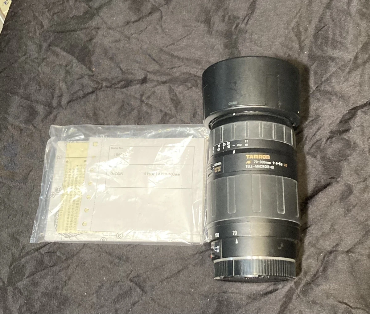 TAMRON 572DE 70-300mm 1:4-5.6 LD- Tele-Macro (1:2)( Canon AF)