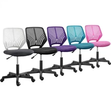 Study Chair Armless Kids Desk Chair Mesh Task Chairs for Students Children Home 