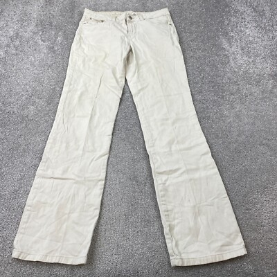 Arizona Jean Co Bootcut Jeans Juniors 7 Long Beige Low Rise 5-Pocket | eBay