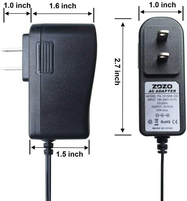 5V 2A AC Wall Power Adapter W/ 3.5mm Cord for Coby Digital Photo
