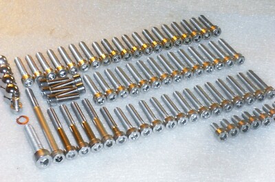 Kawasaki KLR650 1997-2005 Motordeckel Zylinder Edelstahl Innensechskant Schraubensatz 68tlg