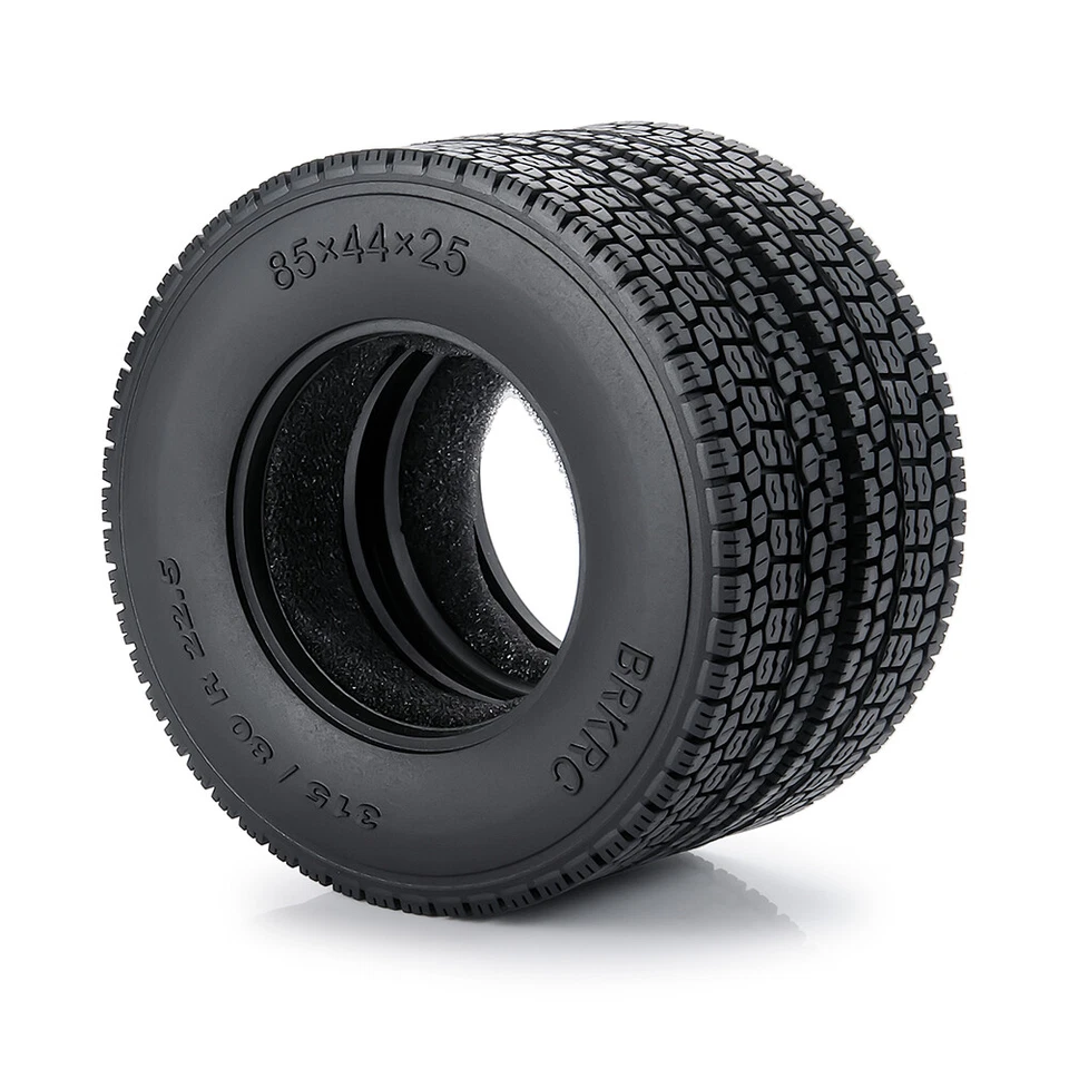 2/4PCS 22mm/25mm Gummireifen Radreifen für 1/14 Tamiya Tractor Truck RC Car - Bild 4 von 4