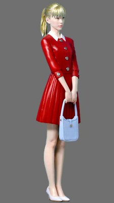 garage red dress Rosette Cowl Ruffle Mini Dress Red