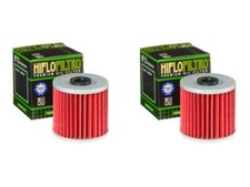 2 x Hiflo Filtro HF123 Premium Oil Filter fit Kawasaki KLT250 A1,A2 82-83