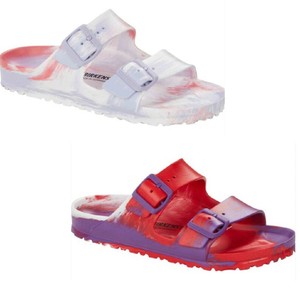 lavender plastic birkenstocks