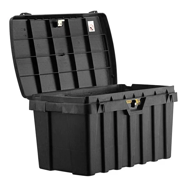 Polipropileno preto Contico 3725 Pro TuffBin 36 3/4" x 22 3/4" x 20 1/4" 50 galões - Imagem 2 de 4