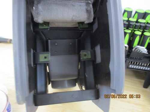 1989-1995 DODGE SPIRIT PLYMOUTH ACCLAIM CENTER CONSOLE ARM REST GRAY CLOTH 91 92 - Picture 7 of 8