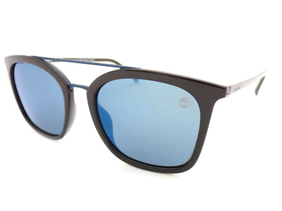 Timberland polarisierte Sonnenbrille schwarz mit blau verspiegelten AR-Gläsern TB9169 01D